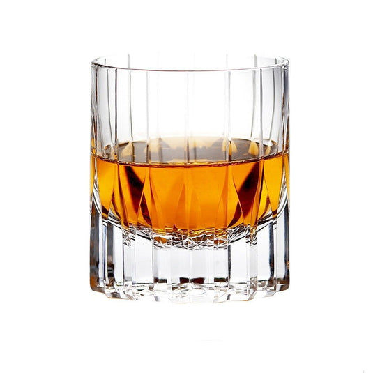 Carved Lead-free Crystal Glass Whisky Tumbler - Grand Goldman