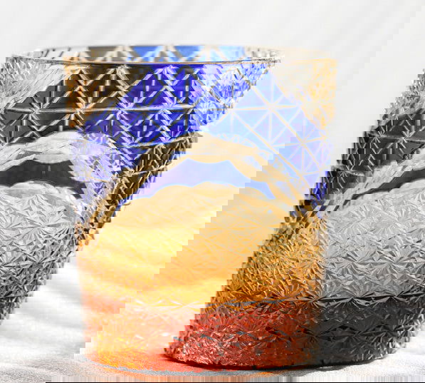 Carved Lead-free Crystal Glass Whisky Tumbler - Grand Goldman