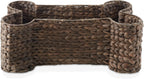 Casafield Dog Bone Shaped Storage Basket - Espresso, Large Woven Water Hyacinth Pet Toy Organizer Bin - Grand Goldman