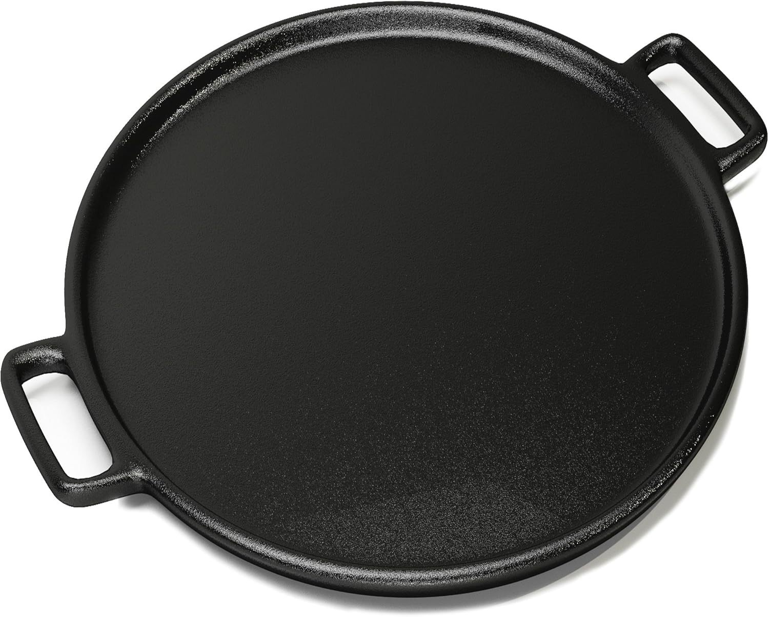 Cast Iron Pizza Pan - 14-Inch Baking Pan for Oven, Stovetop, Grill, or Campfires - Durable, Even-Heating, Versatile Cast Iron Griddle by Home-Complete - Grand Goldman