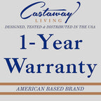 Castaway Living 13 ft. Double Traditional Hand Woven Cotton Rope Hammock with Free Extension Chains & Tree Hooks, Designed in The USA, Accommodates Two People with a Weight Capacity of 450 lbs. - Grand Goldman