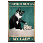 Cats Decor Funny Metal Tin Signs I Love you to the moon and Back Cat Posters for Home Bathroom cafe Pub Bar Gifts for Cat Lovers - Grand Goldman