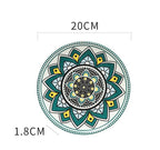 Ceramic Bohemian Tableware Platter Moroccan Pattern Ethnic Flat Plate - Grand Goldman