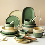 Ceramic Bowl And Dish Set Household Creative Simple Tableware - Grand Goldman