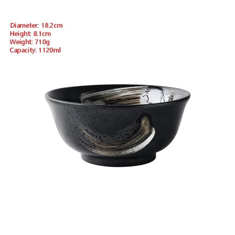 Ceramic Creative Tableware Household Rice Bowl - Grand Goldman