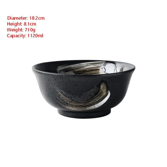 Ceramic Creative Tableware Household Rice Bowl - Grand Goldman