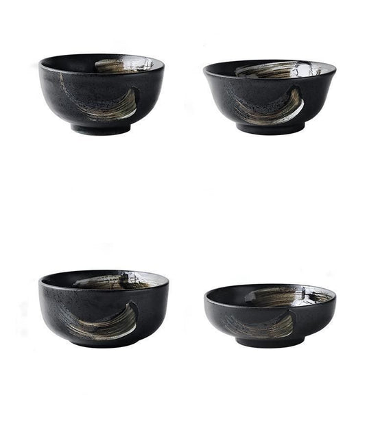 Ceramic Creative Tableware Household Rice Bowl - Grand Goldman