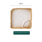 Ceramic Household Dumplings With Vinegar Dish Divided Plate - Grand Goldman