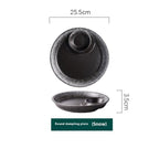 Ceramic Household Dumplings With Vinegar Dish Divided Plate - Grand Goldman