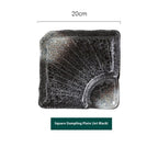 Ceramic Household Dumplings With Vinegar Dish Divided Plate - Grand Goldman