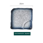 Ceramic Household Dumplings With Vinegar Dish Divided Plate - Grand Goldman