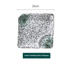 Ceramic Household Dumplings With Vinegar Dish Divided Plate - Grand Goldman