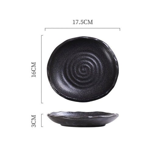 Ceramic Irregular Sushi Snack Plate Home Side Dish Plate Creative Restaurant Tableware - Grand Goldman