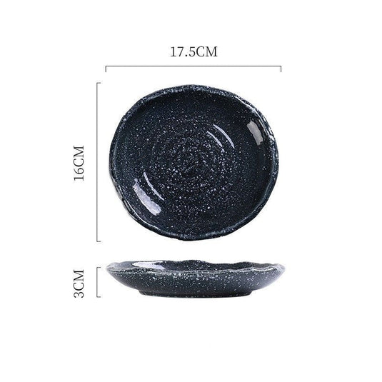 Ceramic Irregular Sushi Snack Plate Home Side Dish Plate Creative Restaurant Tableware - Grand Goldman