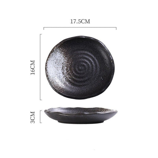 Ceramic Irregular Sushi Snack Plate Home Side Dish Plate Creative Restaurant Tableware - Grand Goldman