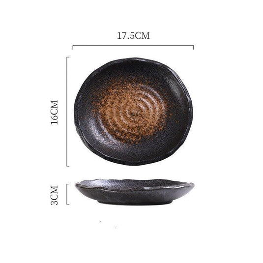 Ceramic Irregular Sushi Snack Plate Home Side Dish Plate Creative Restaurant Tableware - Grand Goldman