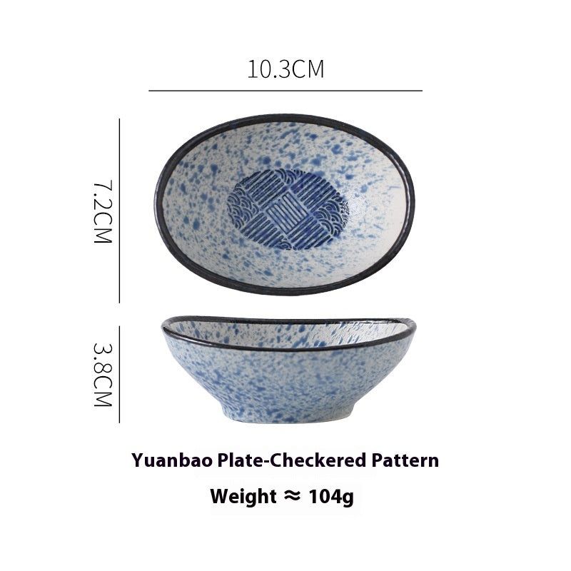 Ceramic Japanese Sauce Dipping Seasoning Dish Creative Household Restaurant Supplies - Grand Goldman