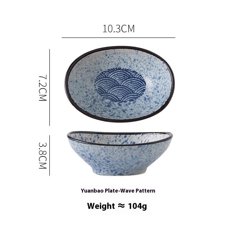 Ceramic Japanese Sauce Dipping Seasoning Dish Creative Household Restaurant Supplies - Grand Goldman