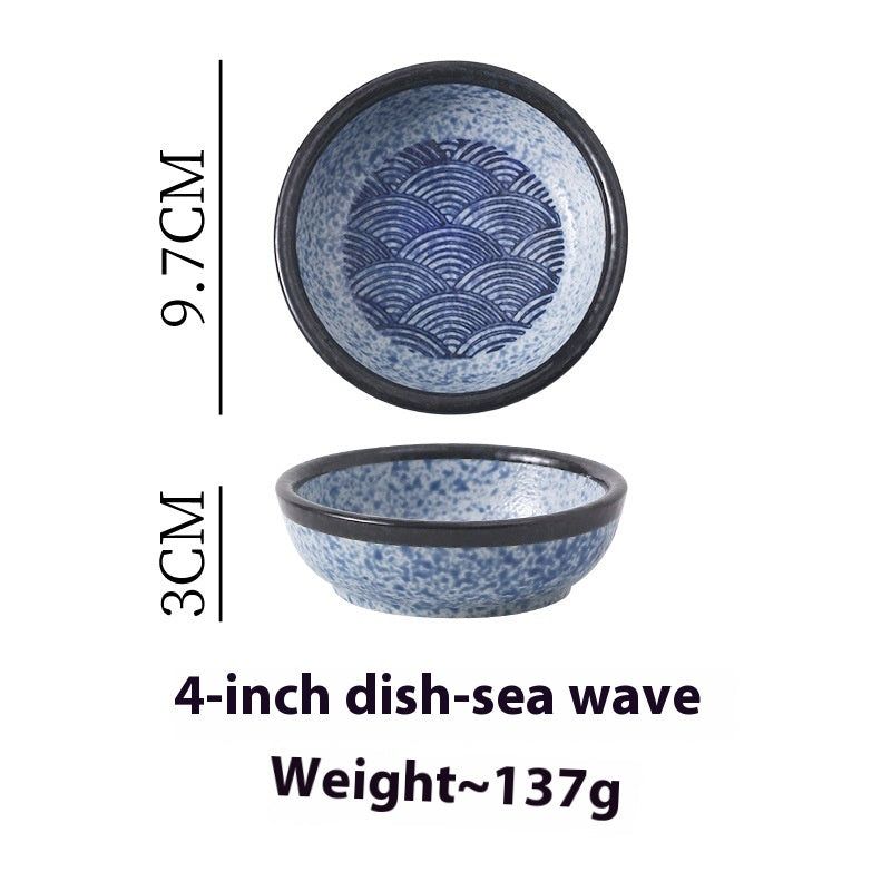 Ceramic Japanese Sauce Dipping Seasoning Dish Creative Household Restaurant Supplies - Grand Goldman