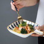 Ceramic Plate Creative Personality Plate Dish Plate - Grand Goldman