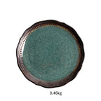 Ceramic Plate Flat Plate Creative Dish Plate Japanese Vintage Tableware - Grand Goldman