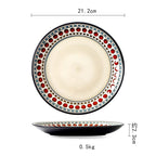 Ceramic Plate Flat Plate Creative Dish Plate Japanese Vintage Tableware - Grand Goldman