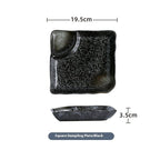 Ceramic Vinegar Dumpling Plate Bowl And Dish Compartment Household Creative Barbecue Plate Sushi Dipping Sauce - Grand Goldman