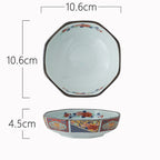 Ceramic Bowl Japanese Octagonal Tableware For Household Use - Grand Goldman