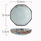 Ceramic Bowl Japanese Octagonal Tableware For Household Use - Grand Goldman
