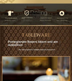 Ceramic Bowl and Plate Set Household Gold Border Ceramic Bowls and Dishes Home Tableware Set - Grand Goldman