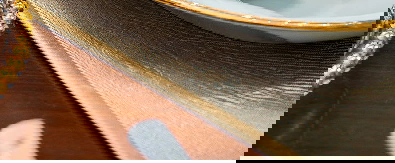 Ceramic Bowl and Plate Set Household Gold Border Ceramic Bowls and Dishes Home Tableware Set - Grand Goldman