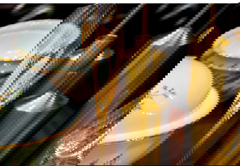 Ceramic Bowl and Plate Set Household Gold Border Ceramic Bowls and Dishes Home Tableware Set - Grand Goldman