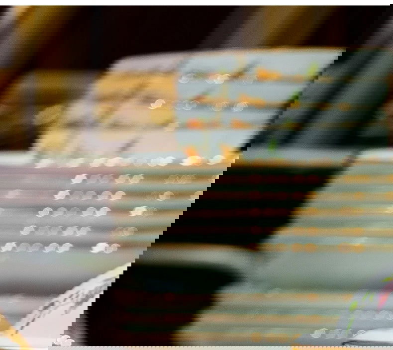 Ceramic Bowl and Plate Set Household Gold Border Ceramic Bowls and Dishes Home Tableware Set - Grand Goldman