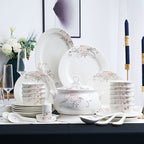 Ceramic Bowls And Saucers Set Bone China Bowls And Plates - Grand Goldman