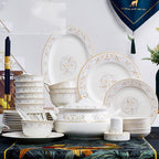 Ceramic Bowls And Saucers Set Bone China Bowls And Plates - Grand Goldman