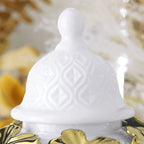 Ceramic Checkmate Jar Argyle Ginger Jar Embossed Gold Petal Storage Tank Flower Vase Home Decoration Accessories - Grand Goldman