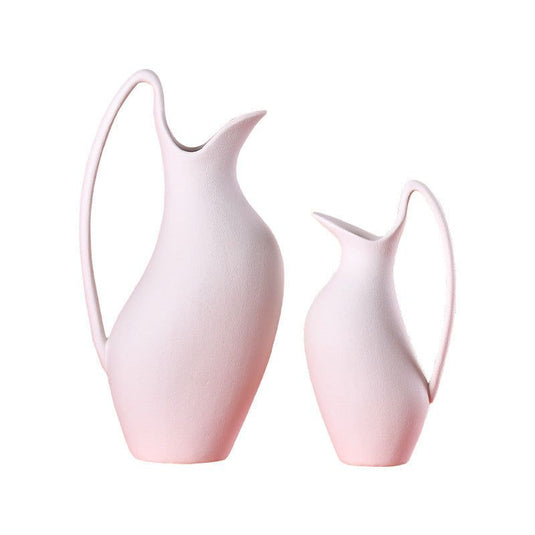 Ceramic Countertop White Water Bottle And Vase - Grand Goldman