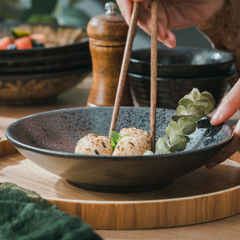 Ceramic Creative Household Round Dinner Plate - Grand Goldman