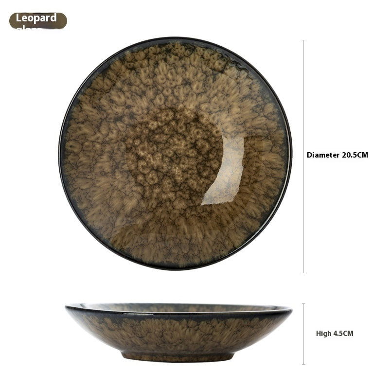 Ceramic Creative Household Round Dinner Plate - Grand Goldman