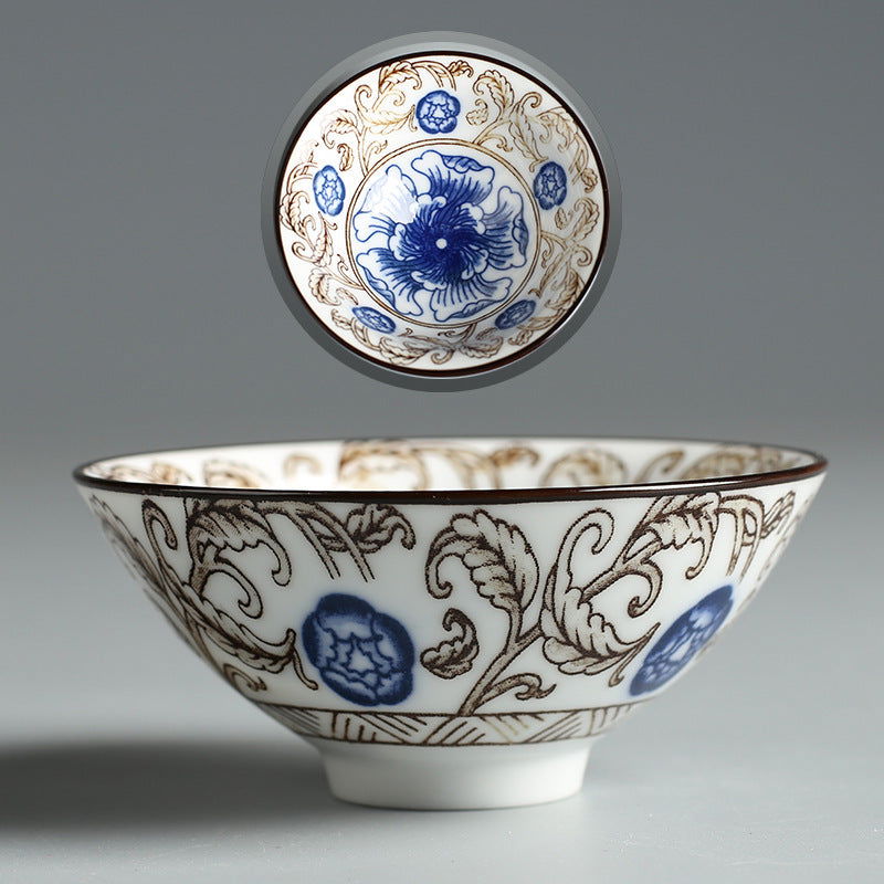 Ceramic Cup Bamboo Hat Tea Large Kung Fu Tea Set Tea Cup Tea Cup Cup - Grand Goldman