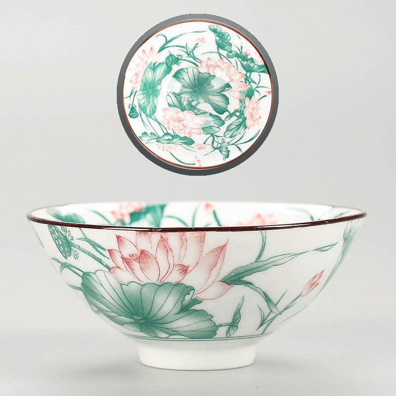 Ceramic Cup Bamboo Hat Tea Large Kung Fu Tea Set Tea Cup Tea Cup Cup - Grand Goldman