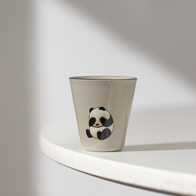 Ceramic Cup Panda Tea Set Household Chinese Style Lovely Single Cup Hostess Cup - Grand Goldman