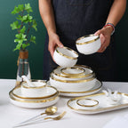 Ceramic Dishes And Tableware Nordic Ins Style Plate Set - Grand Goldman