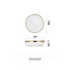 Ceramic Dishes And Tableware Nordic Ins Style Plate Set - Grand Goldman