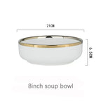 Ceramic Dishes And Tableware Nordic Ins Style Plate Set - Grand Goldman