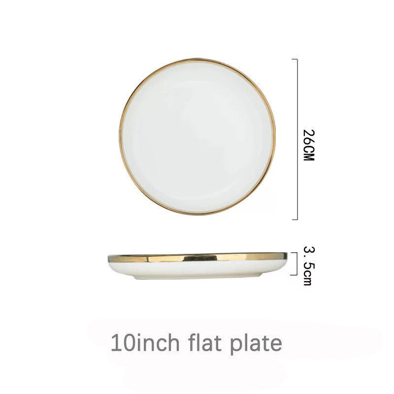 Ceramic Dishes And Tableware Nordic Ins Style Plate Set - Grand Goldman