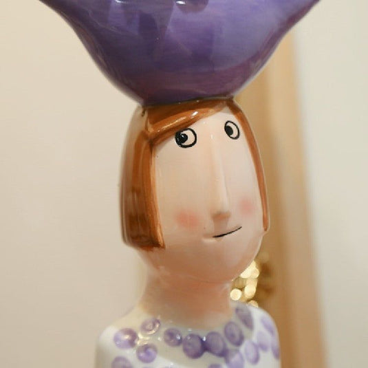 Ceramic Funny Dry Flower Vase Ornaments - Grand Goldman