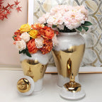 Ceramic General Jar Gold Pattern Porcelain Ginger Pot Storage Tank Flower Vase Home Furnishing Decoration Gold Vintage Bottle - Grand Goldman