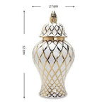 Ceramic Gold General Vase Flower Insert - Grand Goldman