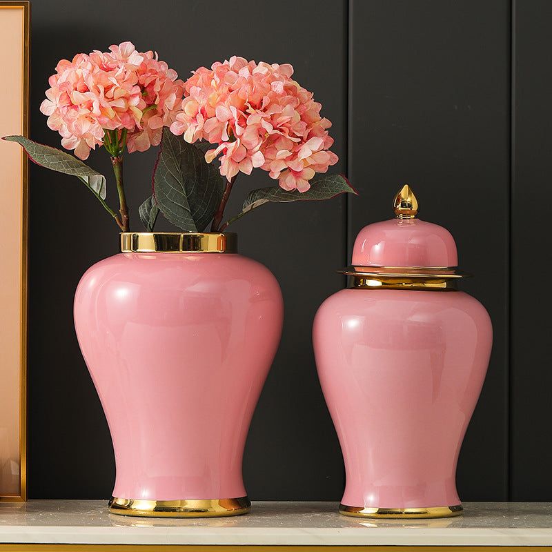 Ceramic Golden General Vase Flower Insert - Grand Goldman